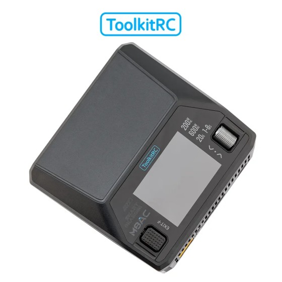 ToolkitRC M8AC 200W AC/600W Audio Function Smart Balance Battery Charger for Multi-Function 200W AC/600w UAV Accessories